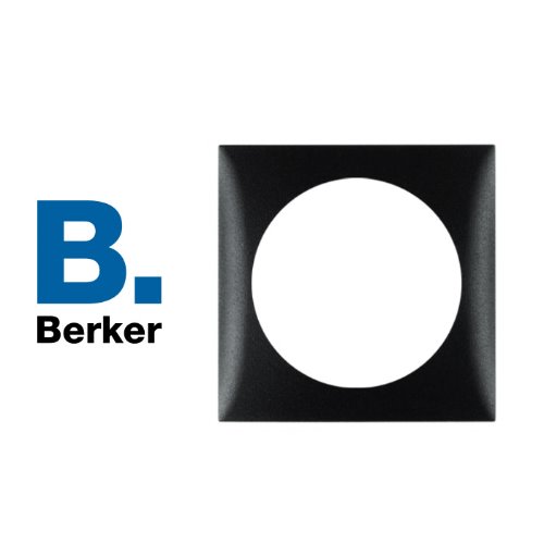 버커 매입 콘센트,스위치 1구 커버-블랙